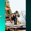 Un bateau un avion et un ane chargé pour aborder le sujet des mules
