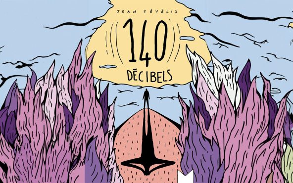 Couverture du livre "140 db" écrit par Jean Tévélis" aux éditions Magnard + complétion IA générative adobe.