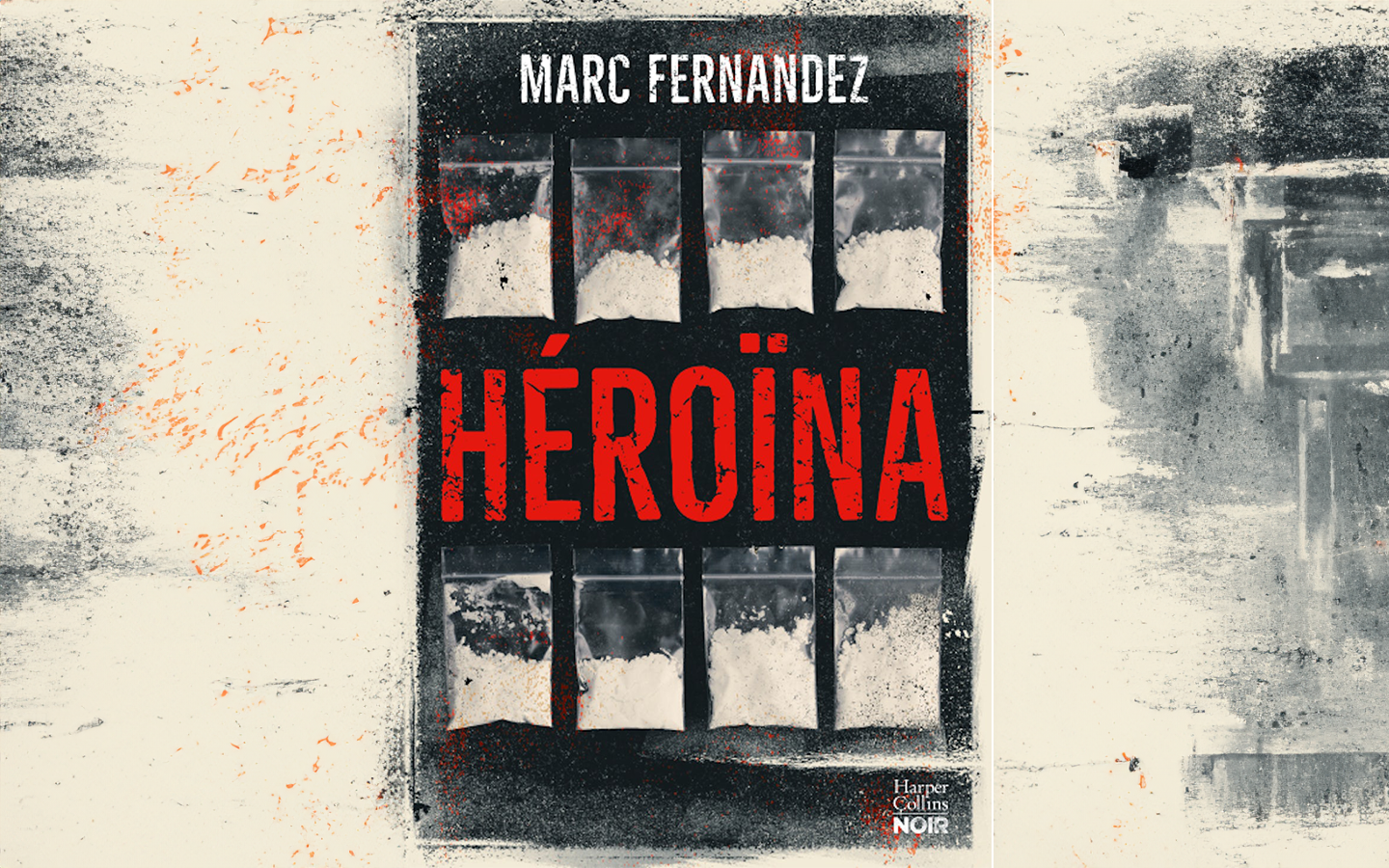 Coyverture du livre Heroïna écrit par Marc Fernandez + complétion IA générative Adobe.