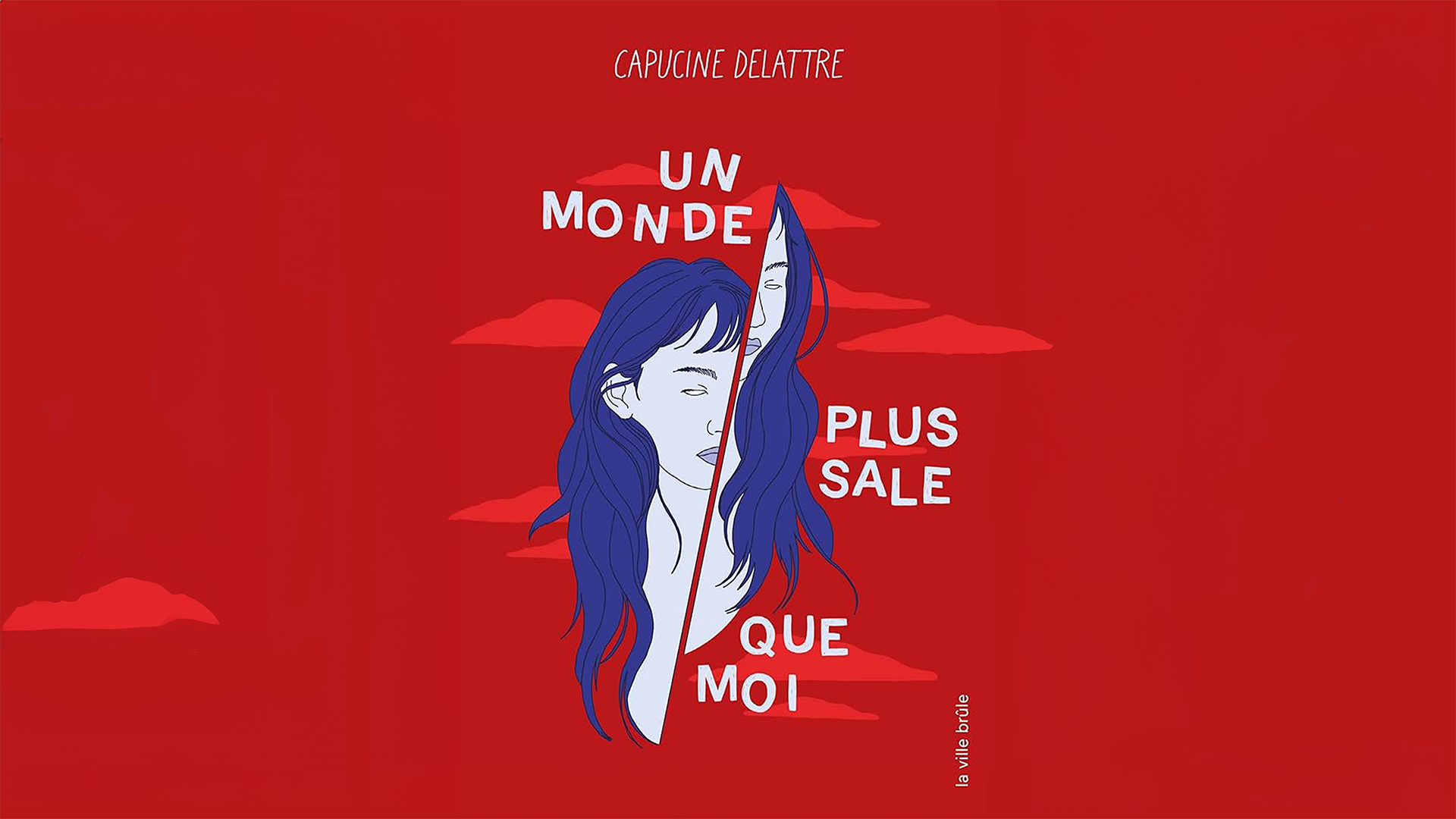 Couverture du livre « u monde plus sale que moi » de Capucine Delattre aux éditions La ville brule + complétion IA générative.