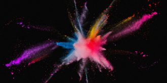 poudre couleurs feu d'artifice