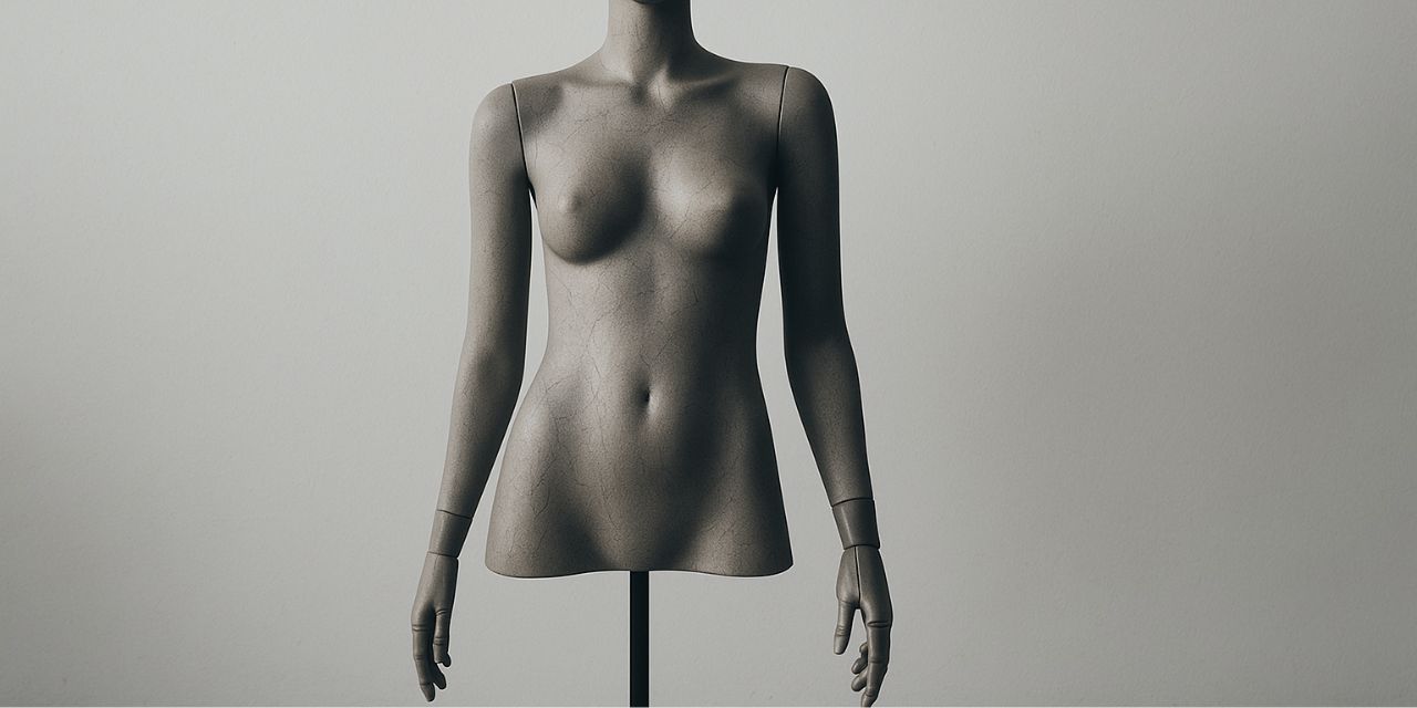 mannequin, noir et blanc, skinnytoc, trend