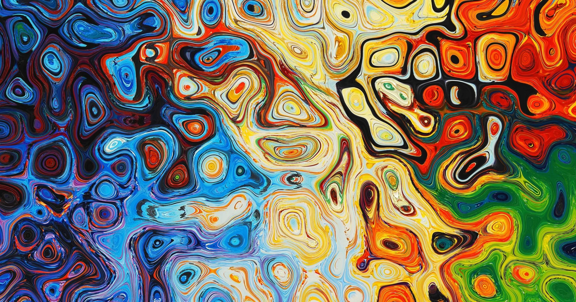 KEPS - Motif liquide abstrait