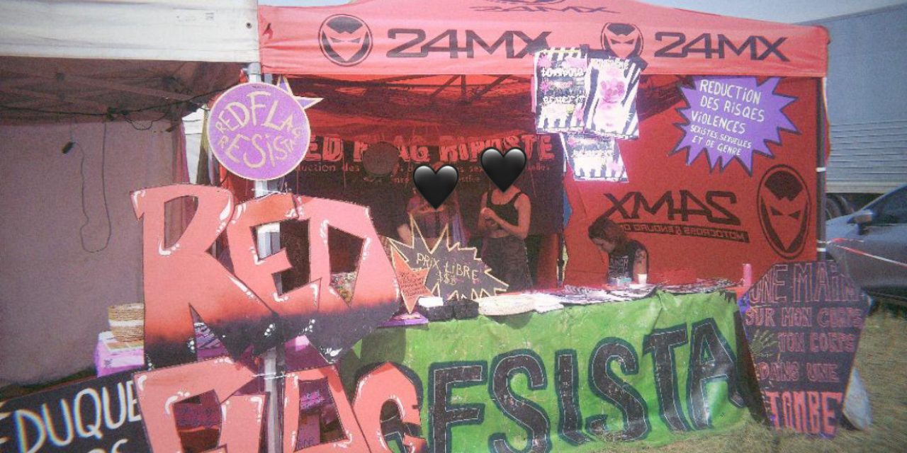 photo en free party des collectifs red flag et résista